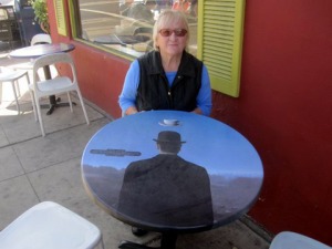 Magritte table at Lestat's