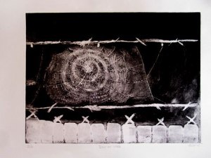 Dew on Web, Etching