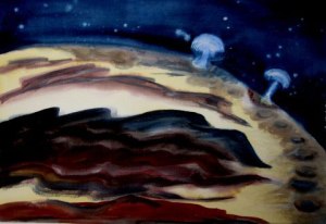 Titan, watercolor, 22" x 30"