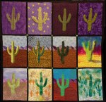 Saguaro Journey, and art quilt by Mary Fitzgibbons